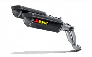 Akrapovic Slip-on Line Carbon Set met E-keur Triumph Speed Triple / R 1050 2012-2015